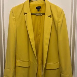 Ann Taylor Yellow Oversize Blazer